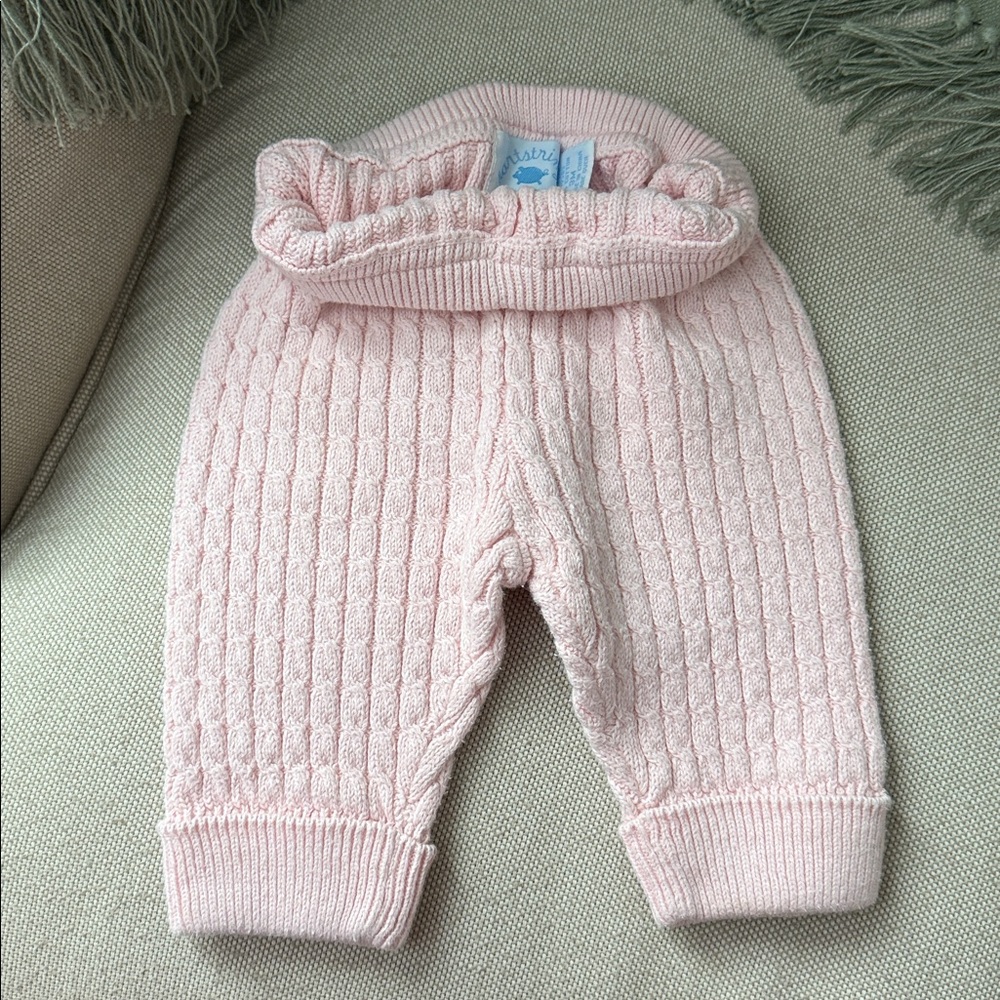 Hartstrings Baby White and Pink Knit Set - Picture 5 of 9